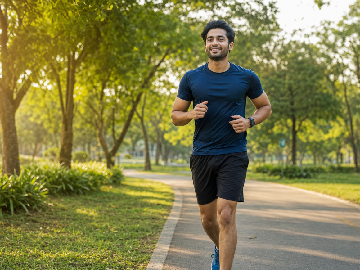 Person exercising outdoors representing diabetes prevention through active lifestyle