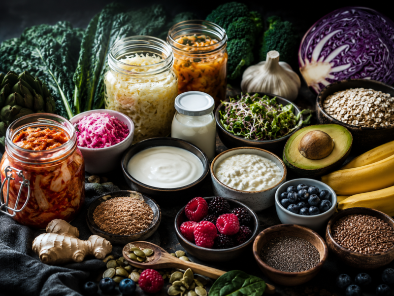 Gut health foods for digestion and microbiome health