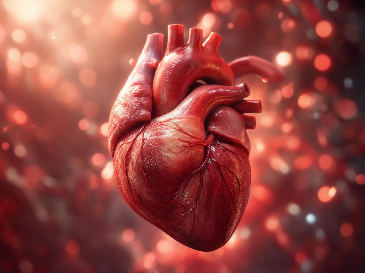 Illustration of a healthy glowing heart representing complete cardiovascular wellness