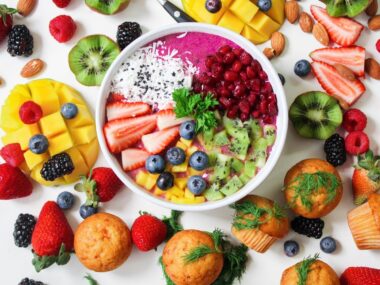 Healthy vegetables and fruits for blood sugar control