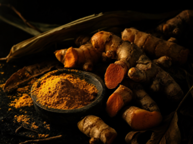 Can dogs have turmeric - dark cinematic turmeric editorial
