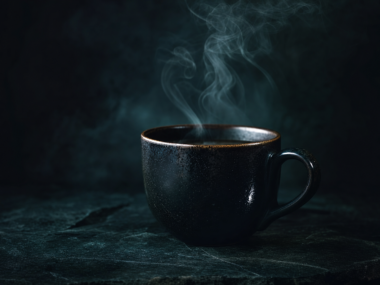 Can you drink coffee while intermittent fasting - black coffee in dark setting