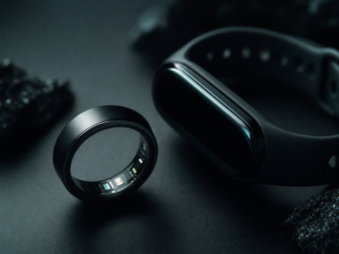 Does Oura Ring track steps - dark cinematic wearable tech editorial