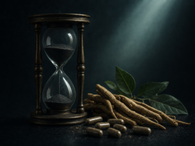 How long does ashwagandha take to work - dark cinematic time and adaptogens editorial
