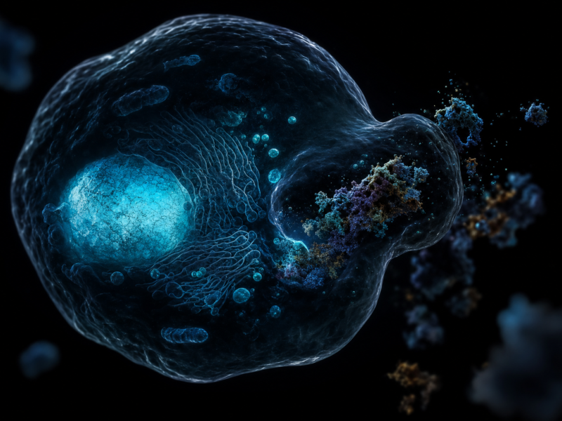 How to increase autophagy - dark cinematic cellular autophagy editorial