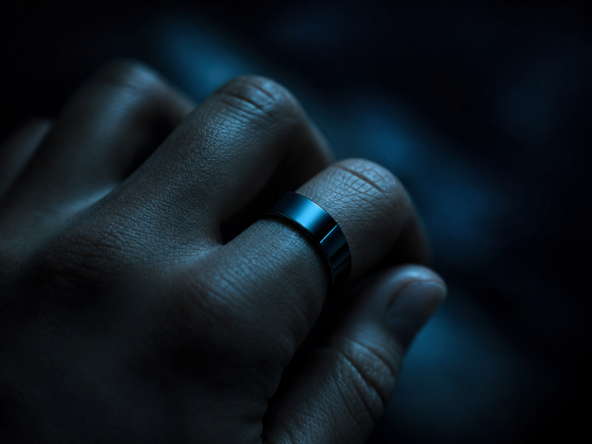 Is the Oura Ring worth it - dark cinematic smart ring editorial