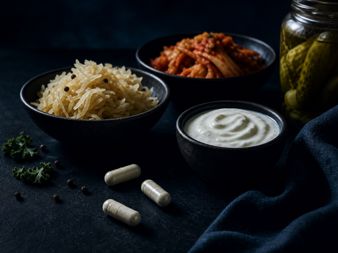 Probiotics for women - fermented foods and probiotic supplements