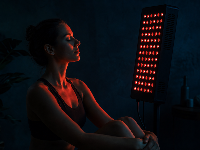 Red light therapy benefits - red light panel for skin and recovery