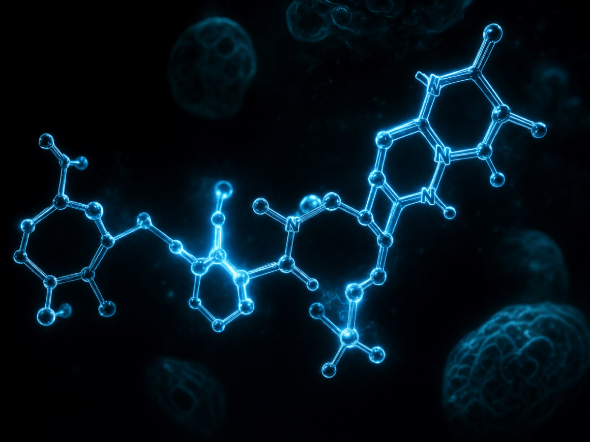 What is NAD+ - dark cinematic cellular energy longevity editorial