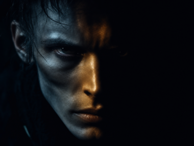 What is Ozempic face - dark cinematic facial aging editorial