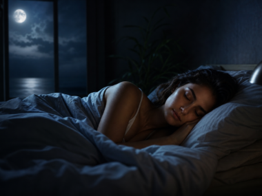 Sleep complete guide - peaceful deep sleep concept